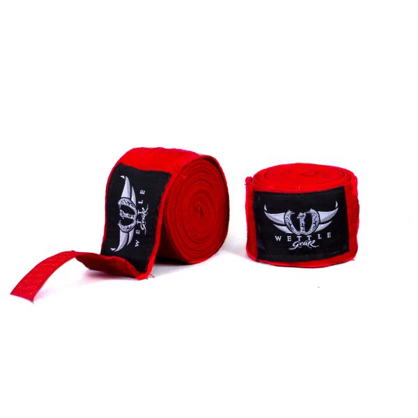 BANDE DE BOXE PRO - ROUGE - 4 mètres - WETTLE GEAR - Blank-Id ...